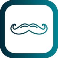 diseño de icono de vector de bigote