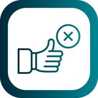 Disagree Vector Icon Design