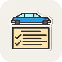 Car Check Vector Icon Design