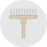 Rake Vector Icon Design