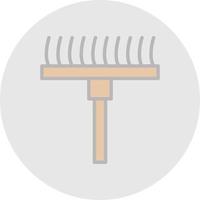 Rake Vector Icon Design