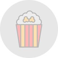 Pop Corn Vector Icon Design