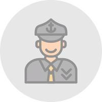 Captain Vector Icon Design