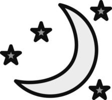 icono de vector de noche