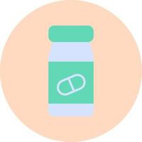 Pills Bottle Vector Icon