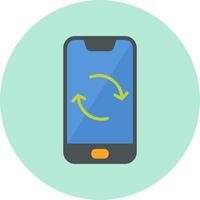 Smartphone Data Sync Vector Icon