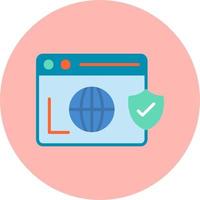 Secure  Browser Vector Icon