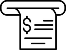 Receipt Vector Icon