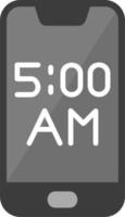 icono de vector de alarma de teléfono inteligente