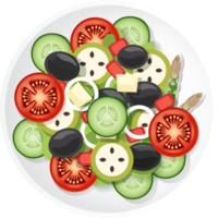 salad breakfast flat lay png