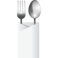 spoon fork equipment on the table png