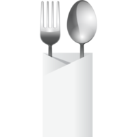 cuillère fourchette équipement sur le table png