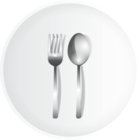 plate equipment on the table breakfast flat lay png