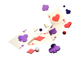 moderne réaliste poker carte élément png