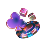 Modern Style Poker and Casino Element png