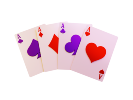 moderne réaliste poker carte élément png