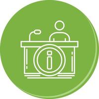 Information Desk Vector Icon