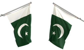 Pakistán país bandera verde blanco Luna estrella ondulación símbolo decoración 23 nacional día gobierno diplomático libertad patriotismo independencia orgullo evento Monumento islam musulmán religión cultura.3d hacer png
