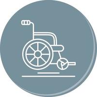 Wheel Chair Vector Icon