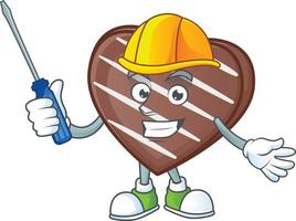 Stripes chocolate bar cartoon character style vector