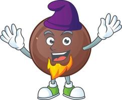 A picture of rich chocolate ball cartoon character vector