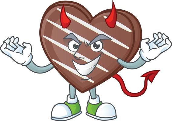 Stripes chocolate bar cartoon character style