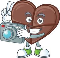 Chocolate bar love cartoon character style vector