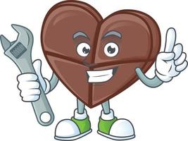 Chocolate bar love cartoon character style vector