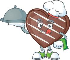 Stripes chocolate bar cartoon character style vector