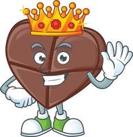 Chocolate bar love cartoon character style vector