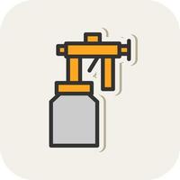 Spray Paint Gun Vector Icon Design