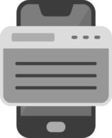 Smartphone Browser Vector Icon