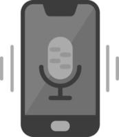 Mobile Voice Assistant Vector Icon