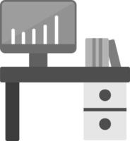 Office Desk Vector Icon