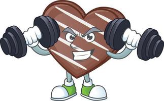 Stripes chocolate bar cartoon character style vector