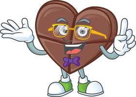 Chocolate bar love cartoon character style vector