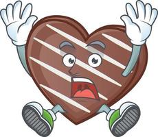 Stripes chocolate bar cartoon character style vector