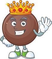 A picture of rich chocolate ball cartoon character vector