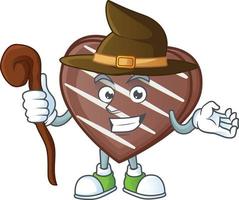 Stripes chocolate bar cartoon character style vector