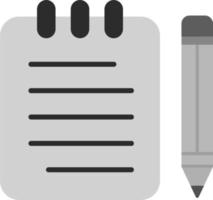 Notes Writing Vector Icon