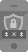 Mobile Security Vector Icon