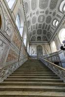 Naples, Italy - August 17, 2021, The grand staircase of the Royal Palace of Naples in Italy. photo