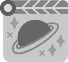 espacio película vector icono