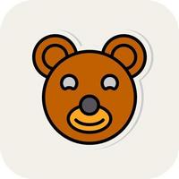 Teddy Bear Vector Icon Design