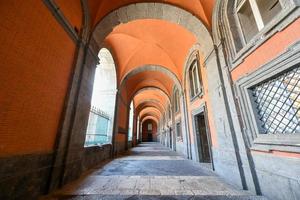 Naples, Italy - August 17, 2021, Lavish interior of the Royal Palace of Naples in Italy. photo