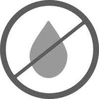 No Water Vector Icon