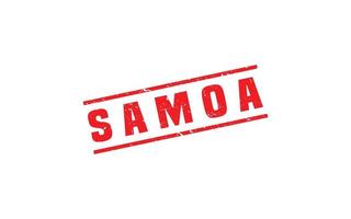 Samoa sello caucho con grunge estilo en blanco antecedentes vector