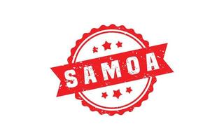 Samoa sello caucho con grunge estilo en blanco antecedentes vector