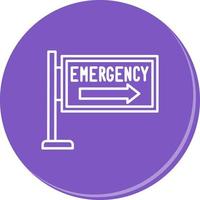 Emergency Sign Vector Icon