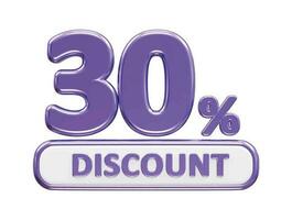 Discount sale percentage  vector illustration 3d render